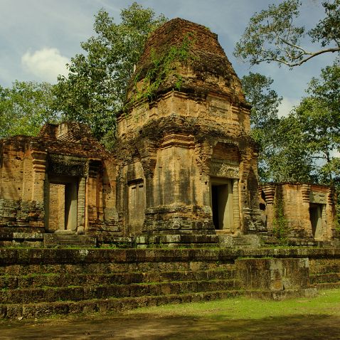 Prasat Bei, Cambodia Храм Бей в Ангкоре // ប្រាសាទបី