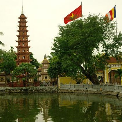 Việt Nam: Hà Nội: Chùa Trấn Quốc Вьетнам: Пагода Чанкуок - старейшая пагода Ханоя
